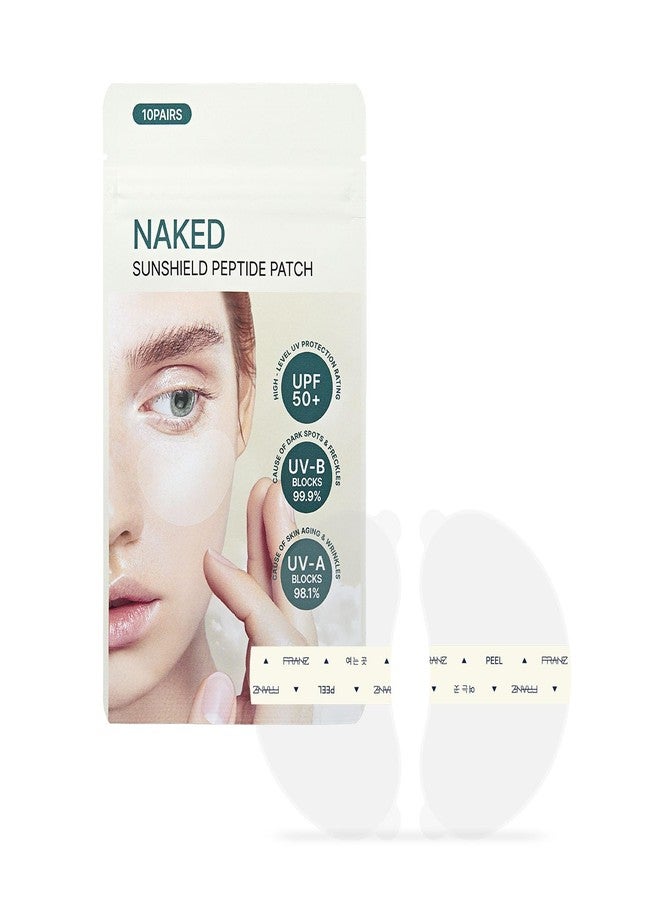 FRANZ Naked Sunshield Transparent Sun Patch (0.013mm, Regular) — Ultra-Thin, UV Blocking — Value 1 Pack (10 Pairs), Economy Multi-Pack — 2+ Hour Outdoor Use (Golf, Ski, Cycling, Tennis) - Image 1